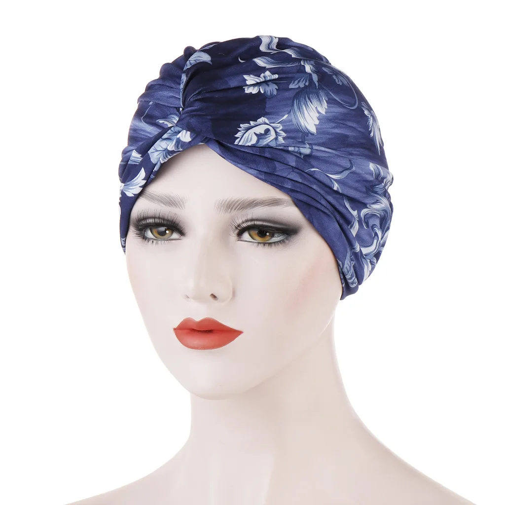 

Muslim Women Twist Knot Chemo Cap Cancer Hat Turban Hat Bonnet Head Scarf Wrap Indian Hat Beanies Skullies Arab Islamic Cap