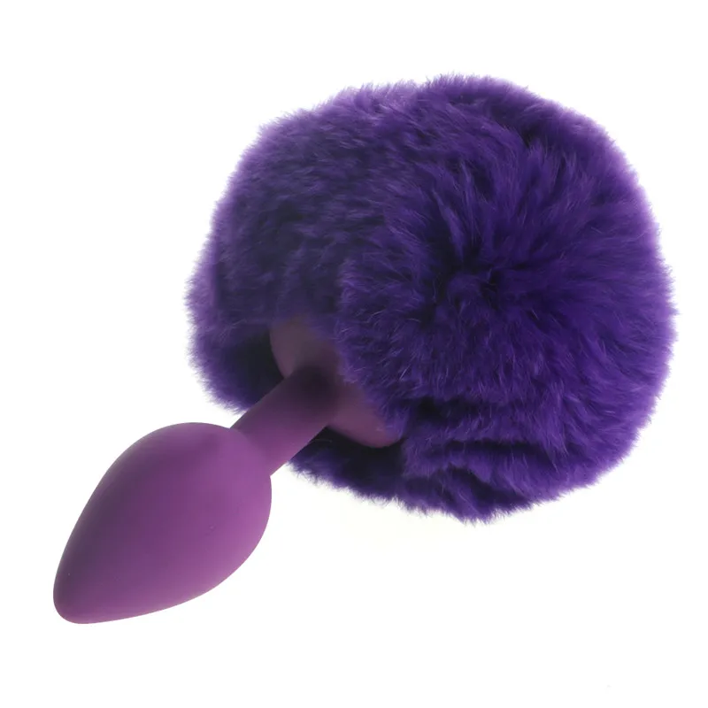 Анальная пробка с хвостом кролика анальные секс-игрушки для взрослых на заднем