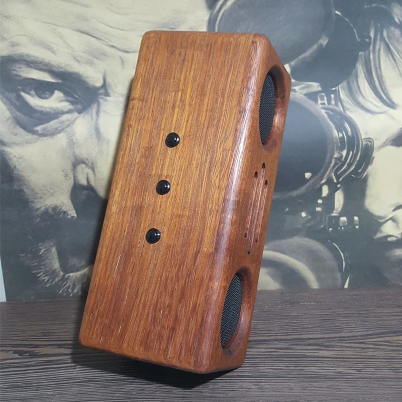 IWISTAO Bluetooth Speaker 2x12W Handmade Vintage Pure Solid Wood CSR64215 4.2 APT-X | Электроника