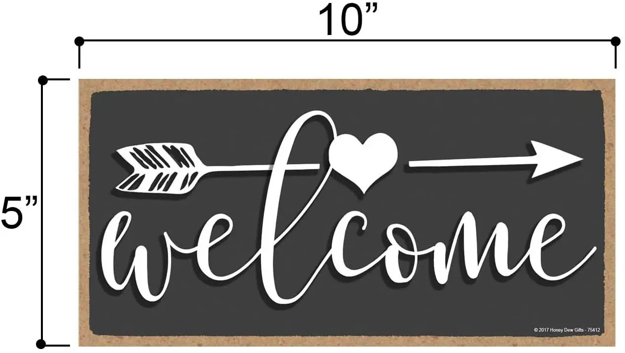 

Welcome Hanging Wall Art, Decorative Wood Sign Home Decor