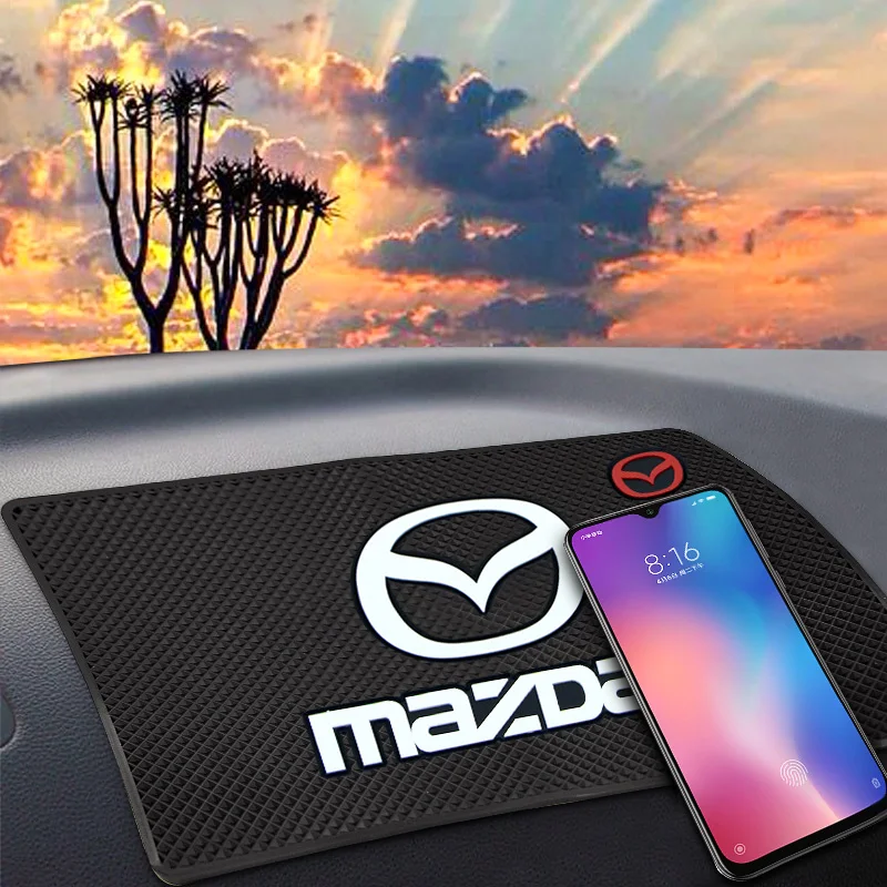 

Car Styling Car Non-Slip Mat Auto Dashboard Phone Anti-Slip Mat For Mazda 2 Mazda 3 MS Mazda 6 CX-5 CX5 Artzma 6 Car accessories