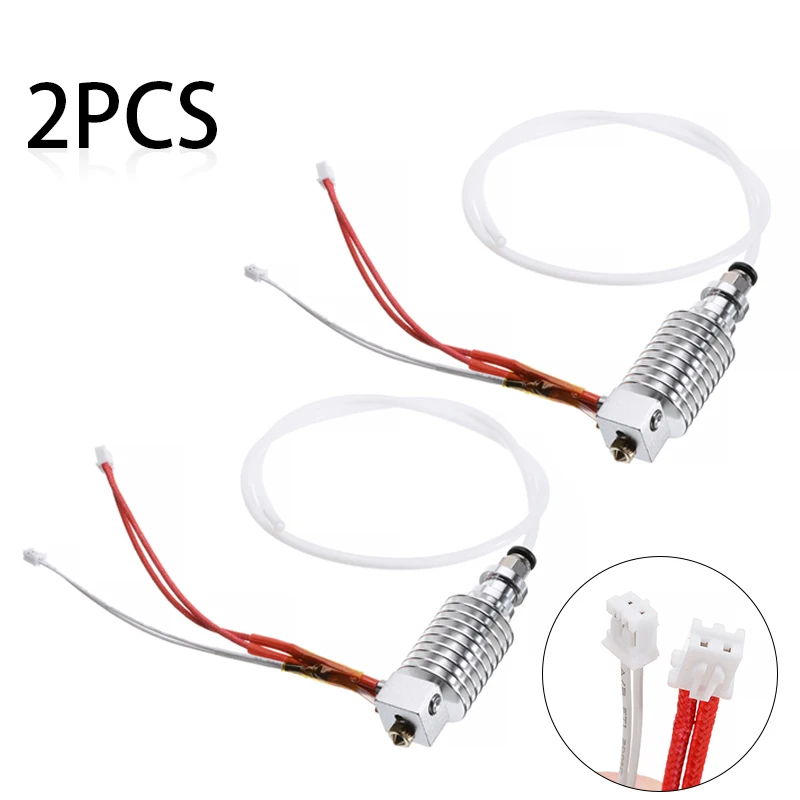 

2pcs/set New V5 J Head Hot End Kit J-Head Extruder 0.4mm Durable for Anycubic I3 Mega 3D Extruder Printer