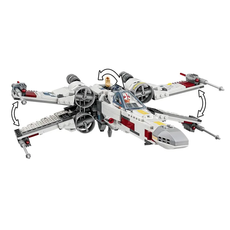 

Новинка 05004, строительные блоки в наличии 05145 Poe's X-wing Fighter Star Plan, кирпичи, игрушки для детей, рождественские подарки для детей