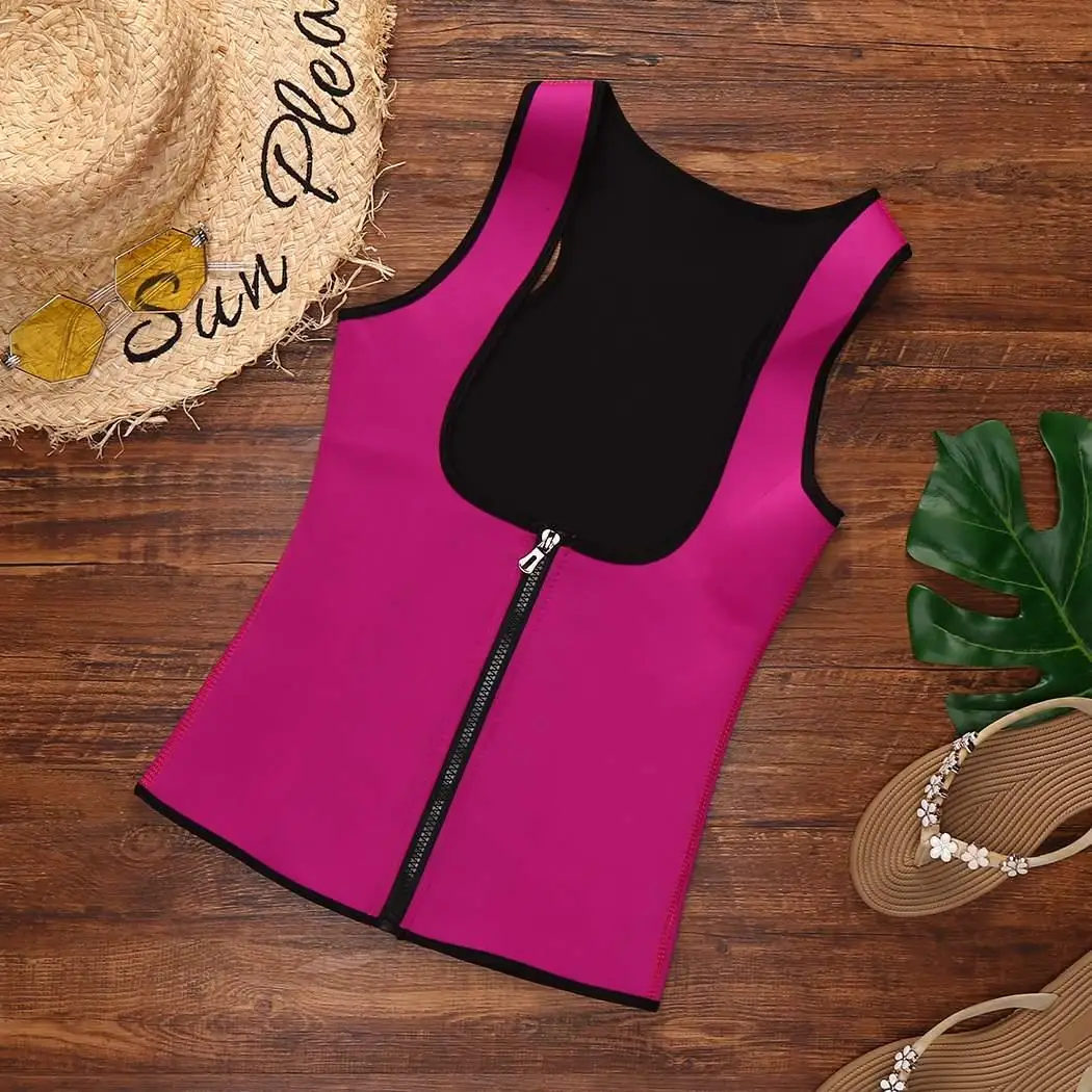 Women Slimming Body Shaper Underwear U-shape Corset Zipper Slim Vest | Женская одежда