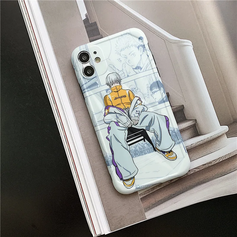 

Hot Anime Jujutsu Kaisen Silicone Soft Phone Case for Iphone 12 Pro Max Carcasa Iphone 11 Coque Couple Smartphone Cover