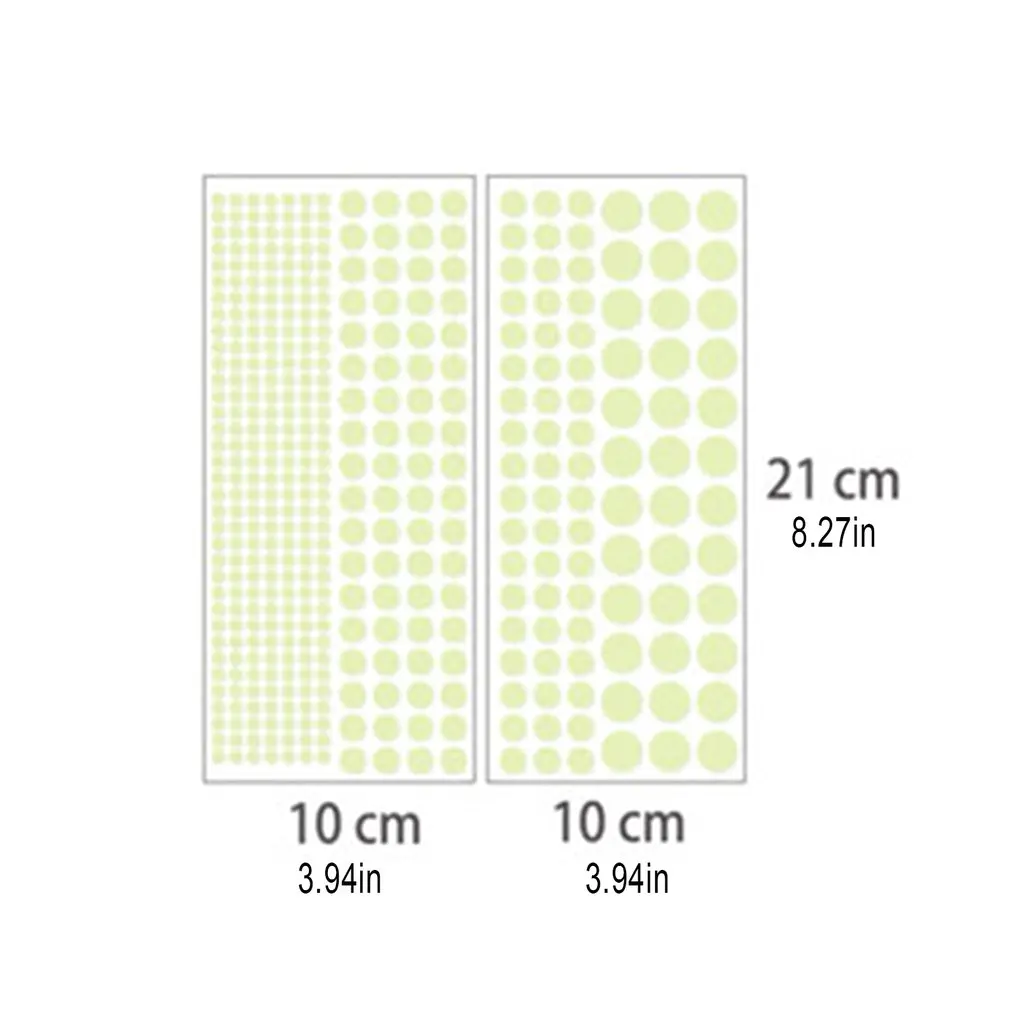 

407 pcs Dot luminous stickers round luminous moon removable bedroom bedside children's room decorative wall