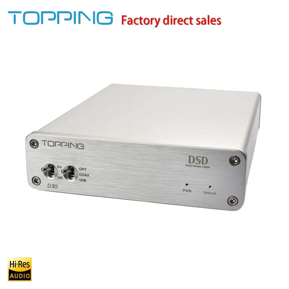 Топпинг D30 DSD hifi fever Настольный MP3 аудио декодер плата XMOS USB DAC коаксиальный