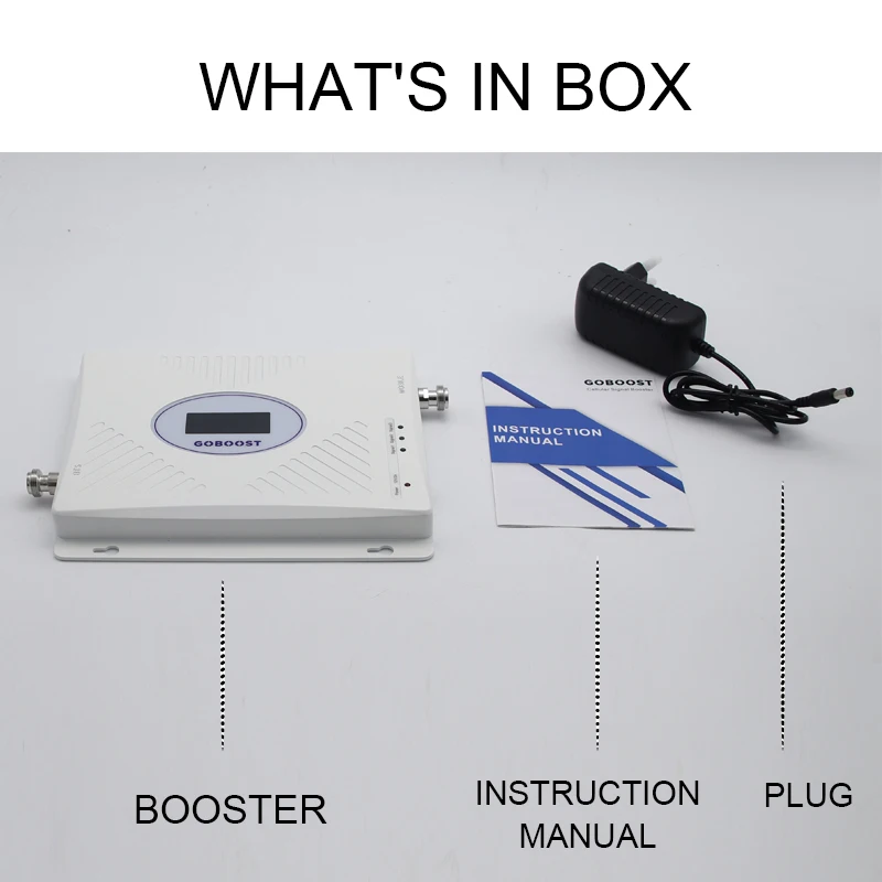 

Triband Cellular Signal Booster 70dB GSM 900 Cellular Amplifier 4G DCS 1800 LTE 2600 Repeater 4G ALC LCD Display Without Antenna