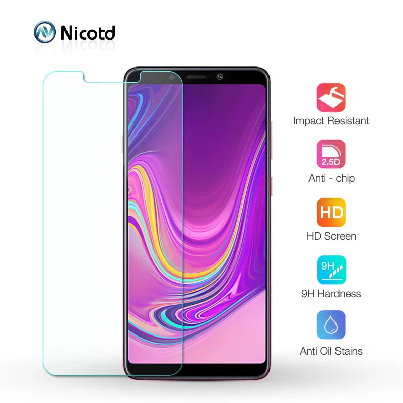 3 шт защитные стекла для samsung Galaxy 2018 A6 A8 PLUS A9 A7 A5 A3 2017 HD закаленное стекло S7 S6 S5 S4