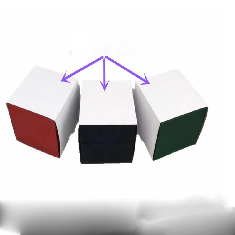 

customized PU leather square flip watch packaging box gift case for watches