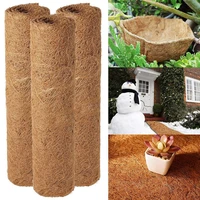 3pcs practical coir liner roll breathable tear resistant coir coconut planter liner tree root protection mat garden decoration