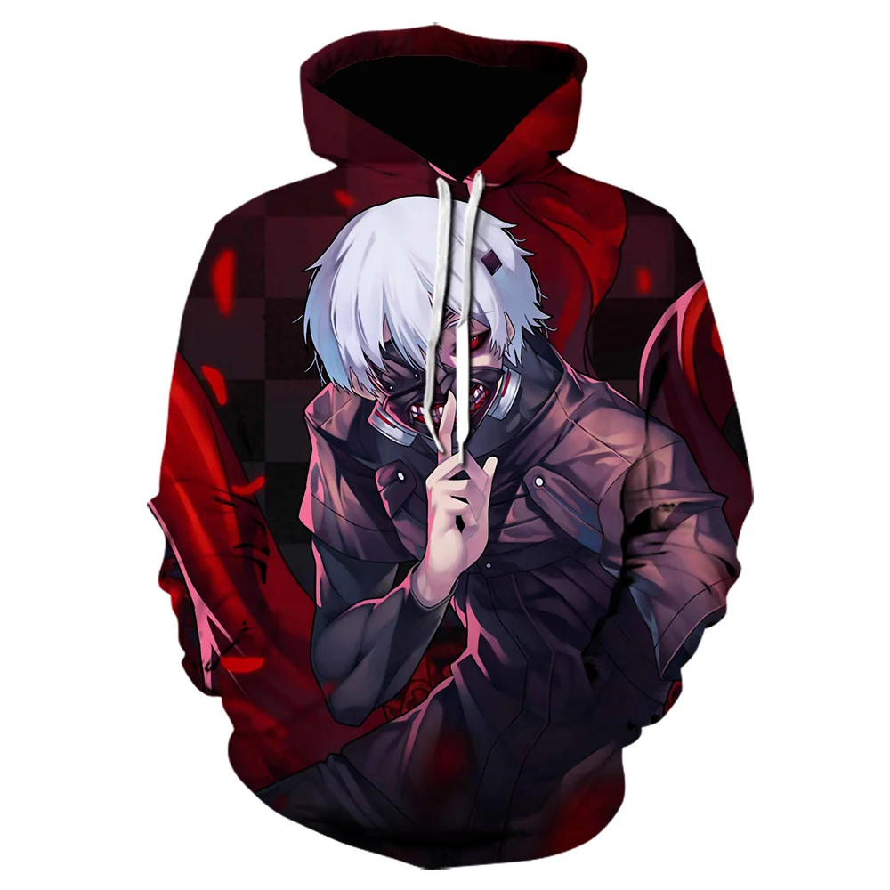 

Spring and Autumn New 3D Printing Tokyo Ghoul Anime Hoodie Unisex Cool Sweatshirt Street Style Hip Hop Pullover New Product