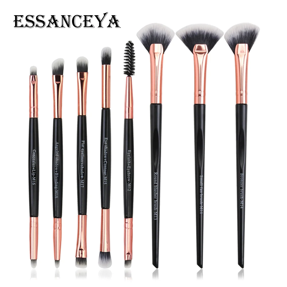 Набор кистей для макияжа ESSANCEYA Pro 3 8 шт./компл. теней бровей ресниц подводки глаз