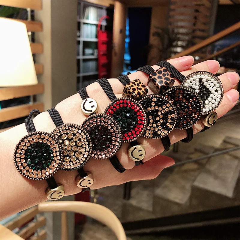 Женские блестящие стразы богемные эластичные резинки для фиксации волос