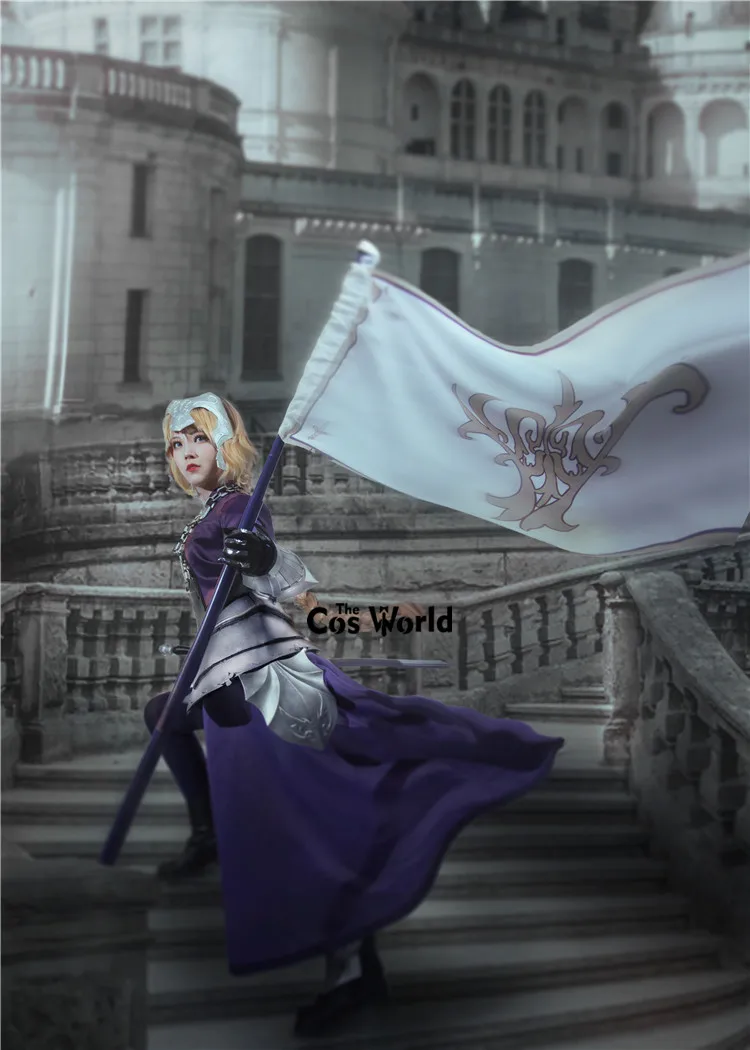 Fate Apocrypha линейка сцена 2 Joan of Arc Jeanne dɺrc платье плащ униформа наряд аниме