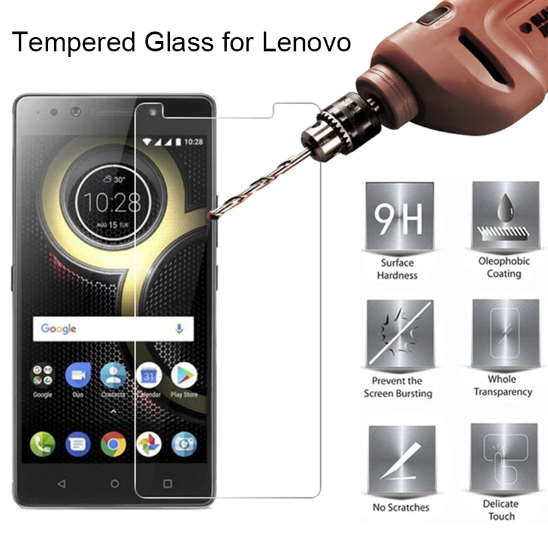 Стекло для экрана Lenovo K6 Note K8 Plus закаленное стекло Power K9 на Zuk Z2 Pro Z1 Edge|Защитные