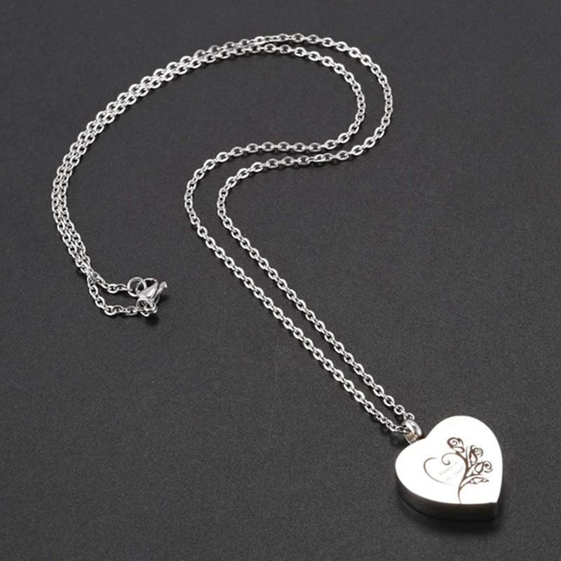 Кремации &quotвсегда в моем сердце урна ожерелье с кулоном форме сердца Мемориал&quot