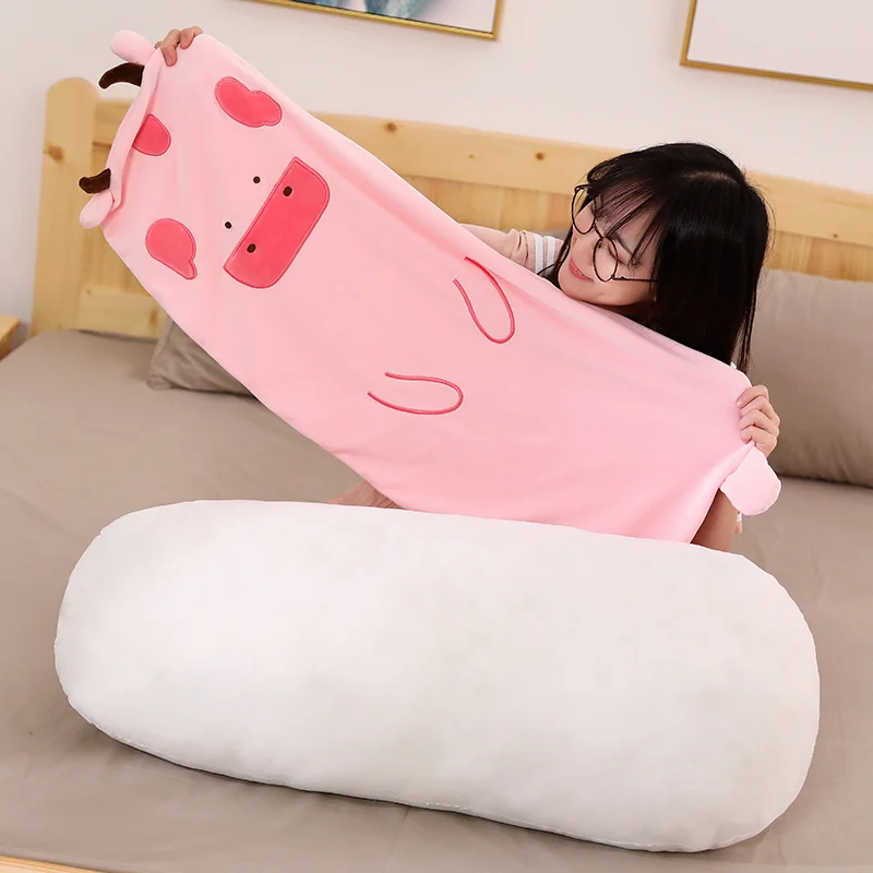 

70-120cm Lovely Animals Plush Sleeping Pillows Cute Dinosaur Teddy Bear Duck Fox Plush Toys for Kids Stuffed Doll Gift for Girls