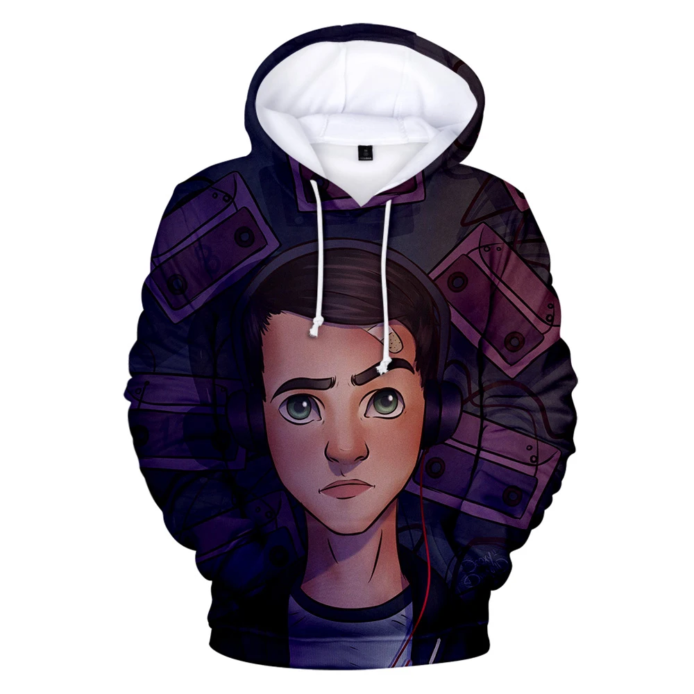 Женская/мужская толстовка с капюшоном и длинным рукавом популярная уличная 3D