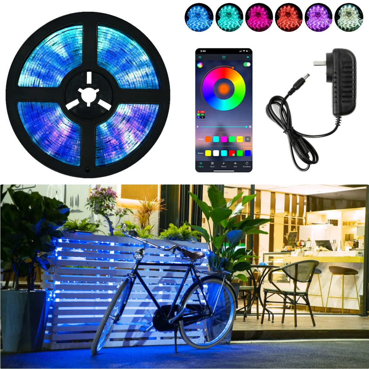 

LED Strip Lights Waterproof Lamp RGB 5050 SMD 2835 WIFI Flexible Tape Diode luces led 5M 10M 15M 20M DC12V For Room Decor