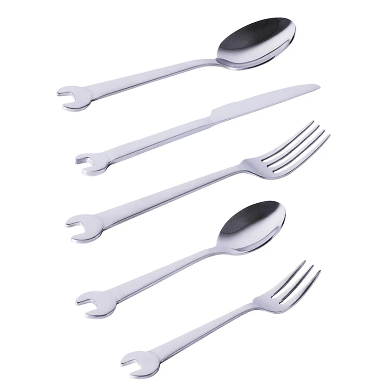 Креативная искусственная столовая посуда из нержавеющей стали столовые приборы