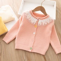 baby girl winter clothes warm knit sweater new autumn fashion lace sweate toddler fall clothes cute sweater cardigan kids