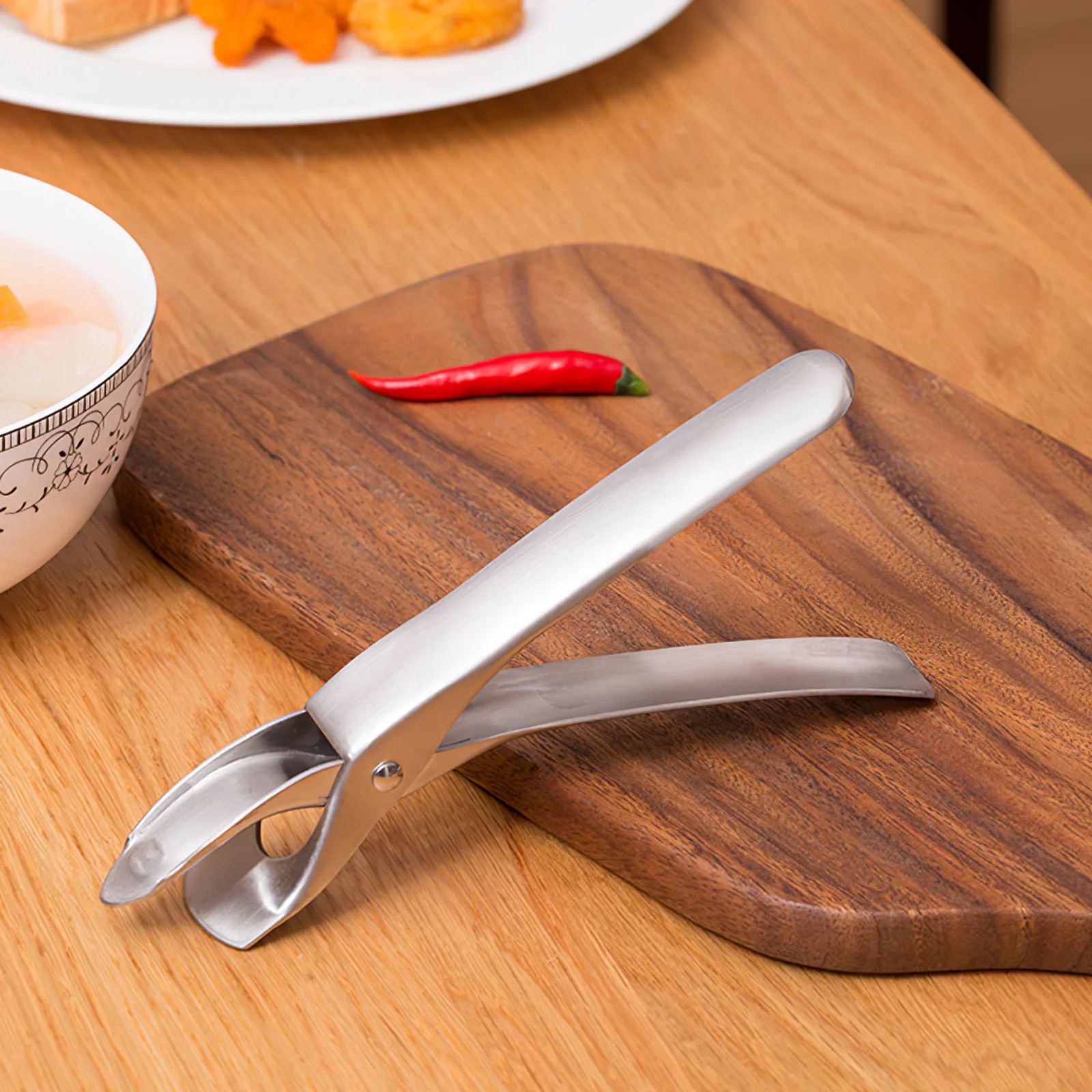 

Stainless Steel Bowl Gripper Practical Hot Dish Bowl Clip Heat Resistant Kitchen Anti-scalding Gripper Plate Bowl Water Cup Clip