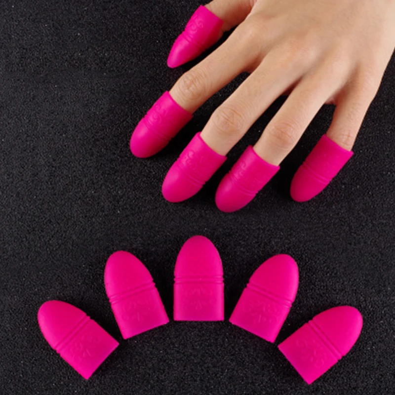 1 шт. инструмент для снятия лака ногтей Силиконовый эластичный зажим замачивания