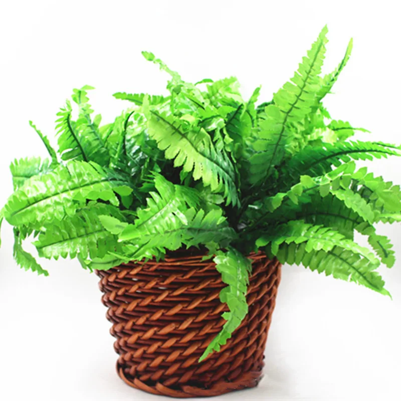 2 шт. искусственный пластиковый папоротник цветок для свадьбы Цветочная