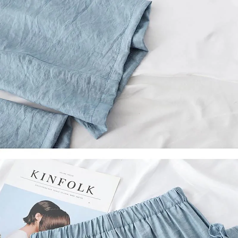 Heliar лето 2019 топ на бретелях и длинные брюки чистый цвет женский кружевной жилет