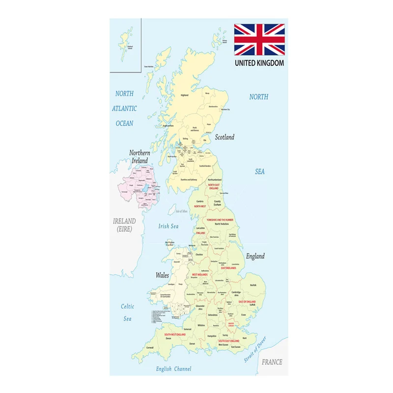 Новинка крутая британская карта большие пляжные дорожные банные полотенца