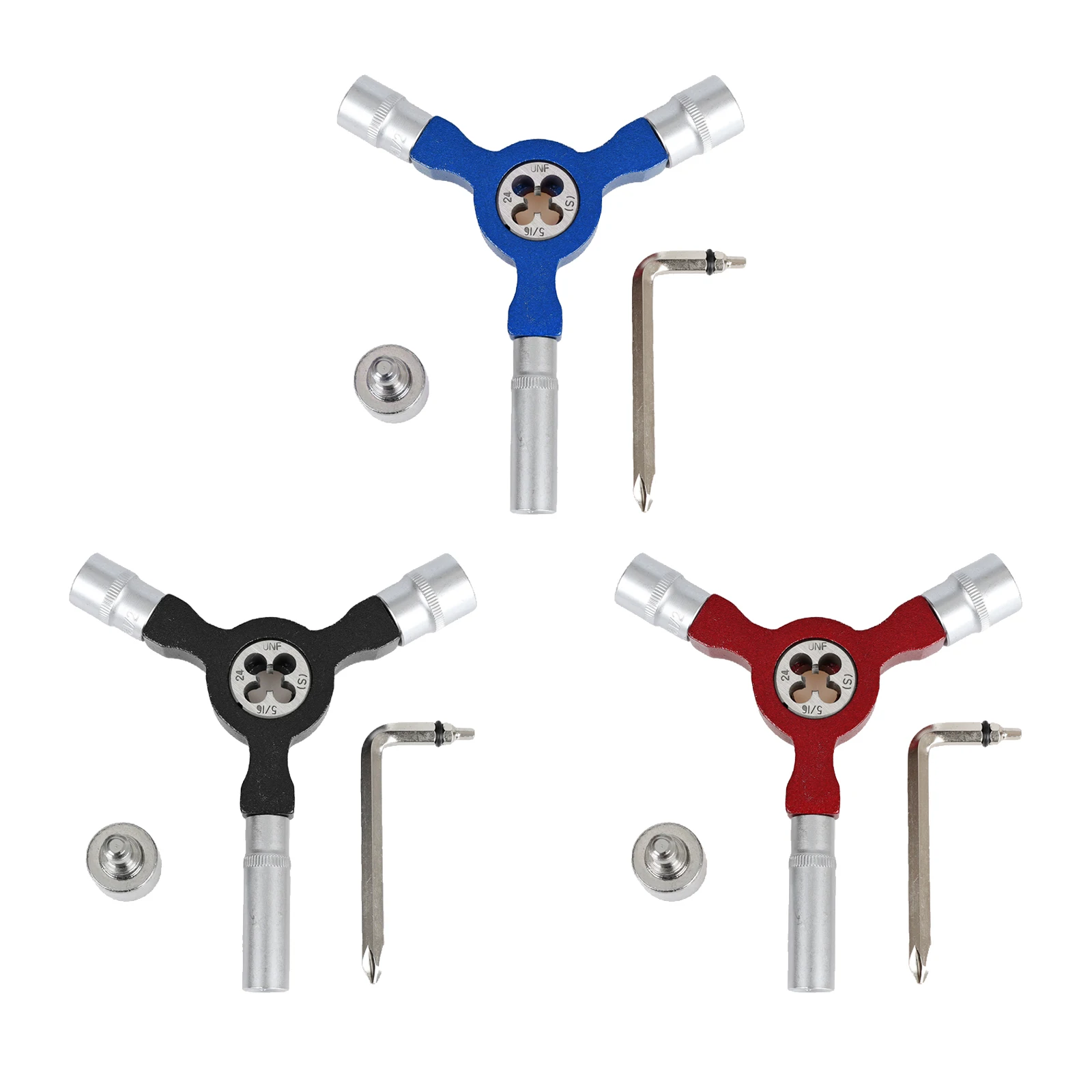 

Skate Tool Portable T Tool kit for Longboard Skateboard with Allen Wrench Phillips Head Screwdriver Skateboard Assembly Tool