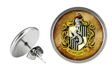 Серьги "Школьный значок Harried Magic", милые серьги к Поттеру для детей и взрослых женщин, ювелирный подарок на день рождения, игрушка.