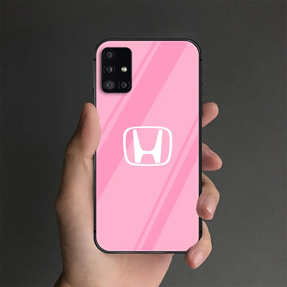 

Car Civic Type R Honda Phone Tempered Glass Case Cover For Samsung Galaxy A M 10 12 20 20E 21 21S 30 30S 31 40 50 51 70 71 Prime