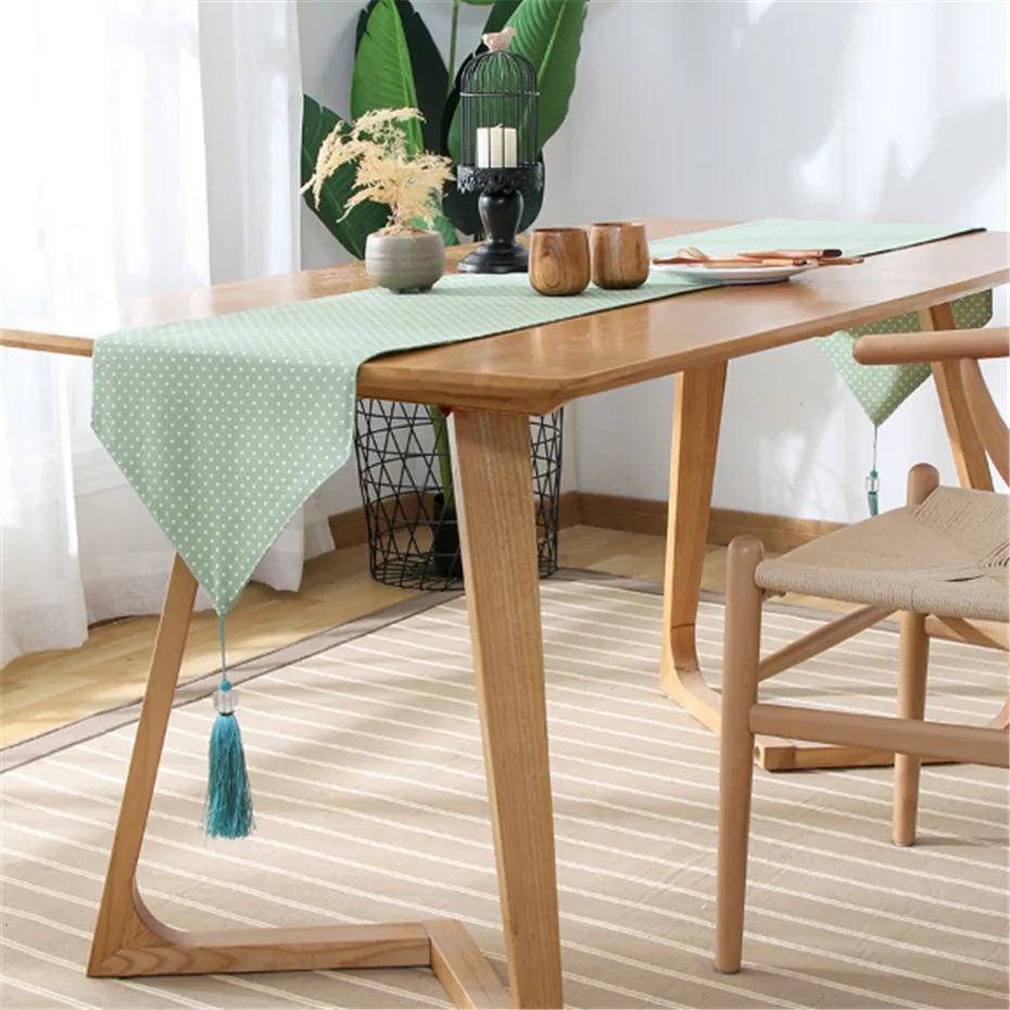 Современный Простой прямоугольный стол бегуны для домашнего обеденного стола