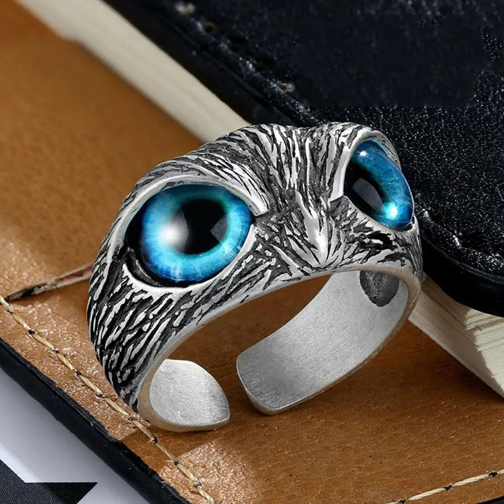 

Fashion Eye Owl Ring Adjustable Owl Decoration Ring Men Accessories Accessories Fashion Women And Ring Adjustable Personali I3x1