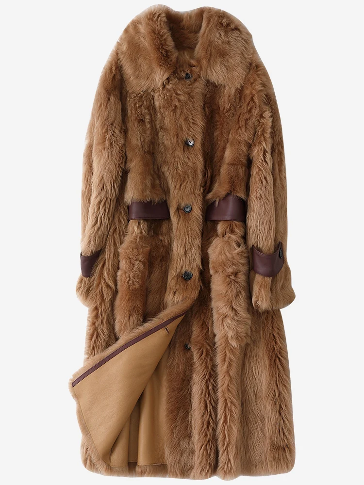 Пальто из натурального меха женская куртка натуральной кожи зимнее пальто