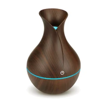 kbaybo 130ml usb aroma oil diffuser wood electric humidifier ultrasonic air humidifier aromatherapy ledlight mist maker for home