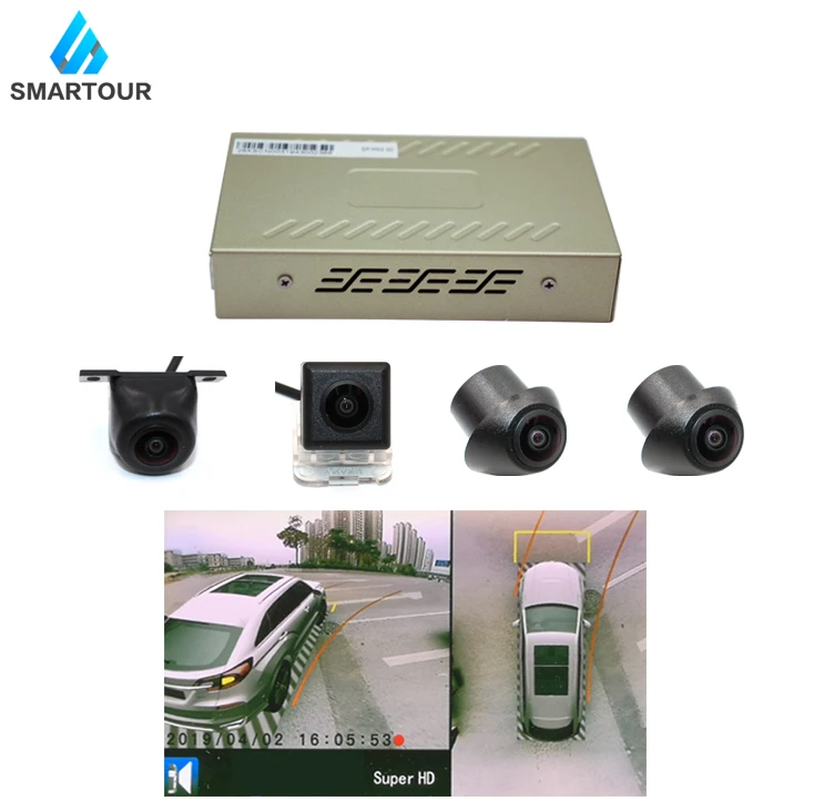 Smartour 3D HD система наблюдения за объемным видом на 360 градусов для вождения с изображением птиц, панорамные автомобильные камеры 4-канальный видеорегистратор с g-сенсором