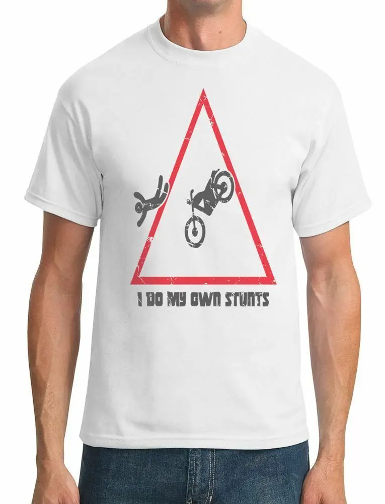 Motocross I Do My Own Stunts Mens T Shirt|Мужские футболки| |