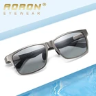 Солнцезащитные очки мужские с квадратными поляризационными стеклами, Поляризационные солнечные аксессуары для вождения, дневного и ночного видения, из углеродного волокна
