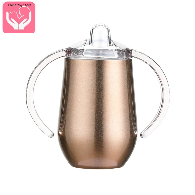 

Insulation Bottle Double Handle Children's Nipple Insulation Cup 304 Vacuum U-shaped Insulation Cup Children's Egg Cup