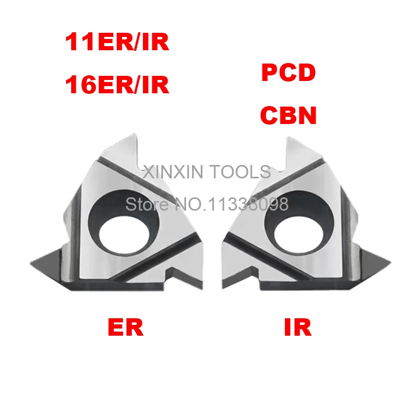 

Алмазные резьбовые пластины 11ER 11IR 16ER 16IR A55 A60 AG55 AG60 PCD CBN, токарный инструмент с ЧПУ, токарный инструмент, лезвие