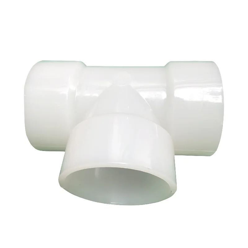 

PVDF Tee DN10 DN15 DN20 SS304 Equal 3 Way Weld For Pipe Fitting