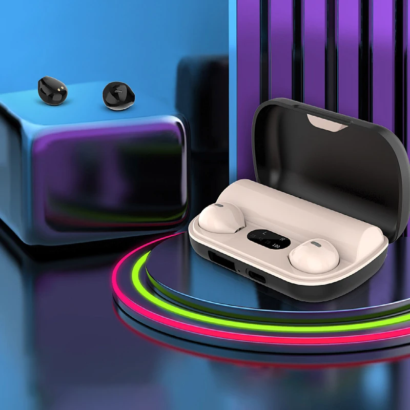 New Invisible Bluetooth Earphones 5.2 Wireless Sleeping Earbuds Hidden Headphones Type C Mini Earpiece With Mic For Small Ears