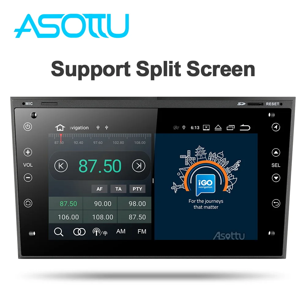 Asottu OB301 Android 9,0 для OPEL Astra H Meriva Antara Zafira Veda Agila Corsa Vectra автомобильный dvd gps навигатор