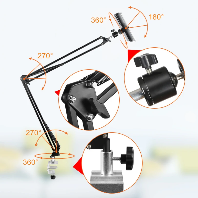Регулируемая Кровать Подставка для планшета 110 см Универсальный вращающийся