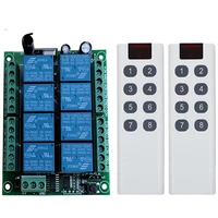 433mhz wireless universal remote control dc 12v 24v 8ch rf relay receiver500 meters remote control for wireless remote control