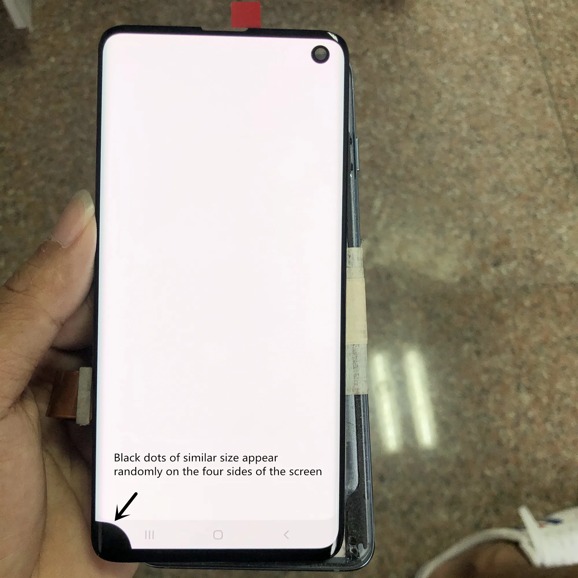 

Original With Black Dot For Samsung Galaxy S10 G9730 G973U G973F G973A LCD Display + Touch Screen Digitizer+Frame Replacement