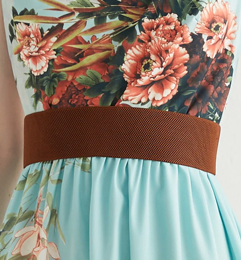 

2021 summer Fashion Designer Maxi Dress Women's Sleeveless Vintage High-end Printed Dress